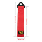 Towing Rope Racing Car Universal Tow Eye Strap Tow Bumper Hook Bar Trailer High Strength Nylon Tow Strap with Screws and Nuts