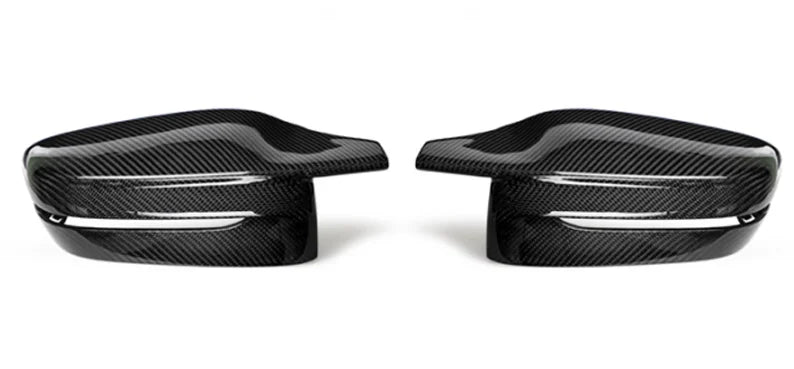 1Pair For BMW 3 Series G20 330i 2019 2020 Rear View Side Mirror Cover Case Trim ABS Carbon Fiber Style Car Rearview Mirror Cover