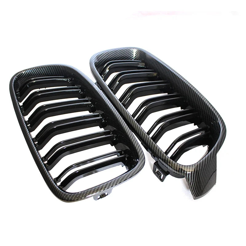 Car Front Bumper Racing Grille Grill For BMW 3 Series F30 F31 F35 F80 2012 2013 2014 2015-2018 1 Pair Gloss Black Kidney Grills
