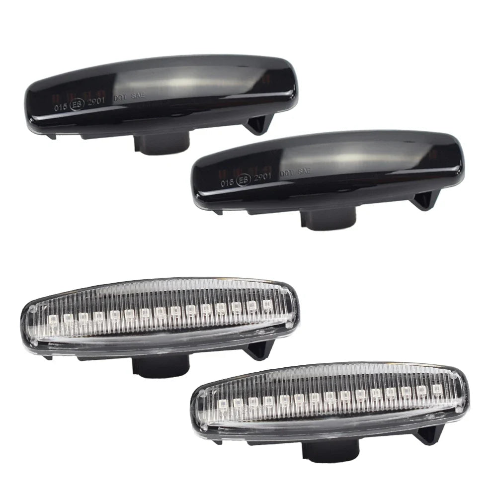 2pcs Dynamic LED Car Side Marker Lights Repeater Signal Lights For Infiniti EX35 EX37 FX30d FX35 FX37 FX50 G25 G35 G37 JX35 M25