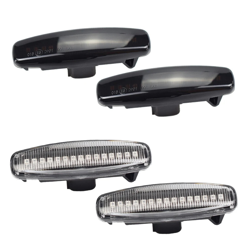 2pcs Dynamic LED Car Side Marker Lights Repeater Signal Lights For Infiniti EX35 EX37 FX30d FX35 FX37 FX50 G25 G35 G37 JX35 M25