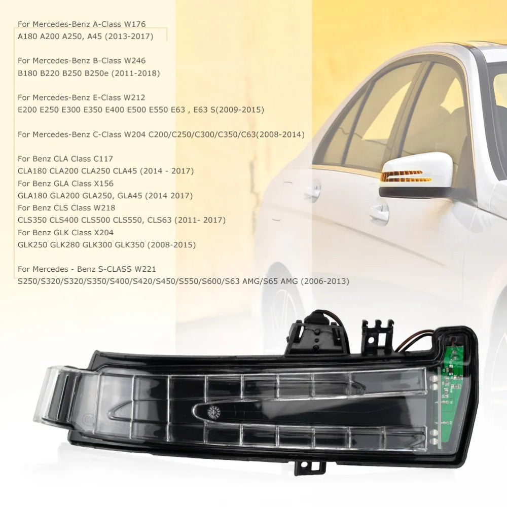 Car Rear View Mirror Turn Signal Light For Mercedes-Benz W221 W212 W204 W176 W246 X156 C204 C117 X117 A207 LED Blinker Lamp L R