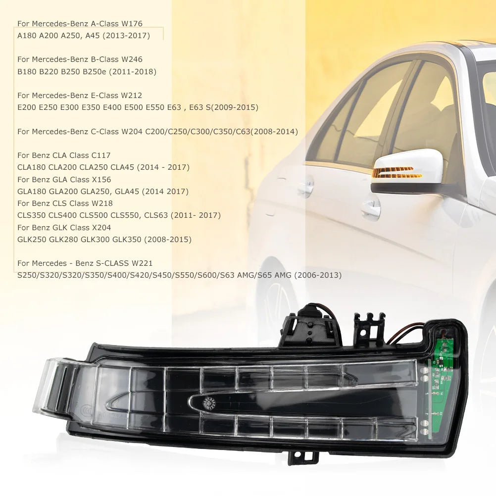 Car Rear View Mirror Turn Signal Light For Mercedes-Benz W221 W212 W204 W176 W246 X156 C204 C117 X117 A207 LED Blinker Lamp L R
