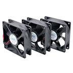 ACP8025 8cm 80mm ventilador 80x80x25mm DC5V 12V 24V 2pin ventilador de refrigeración adecuado para inversor de corriente del chasis