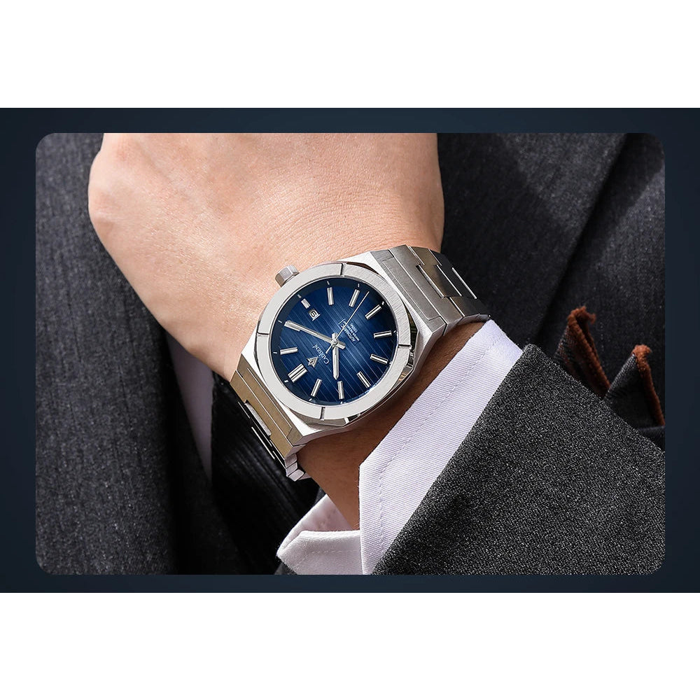 CADISEN Diver Watch Luxury Sapphire MIYOTA 8215 German Designer Men Automatic Mechanical Watches Waterproof Luminous Wristwatch