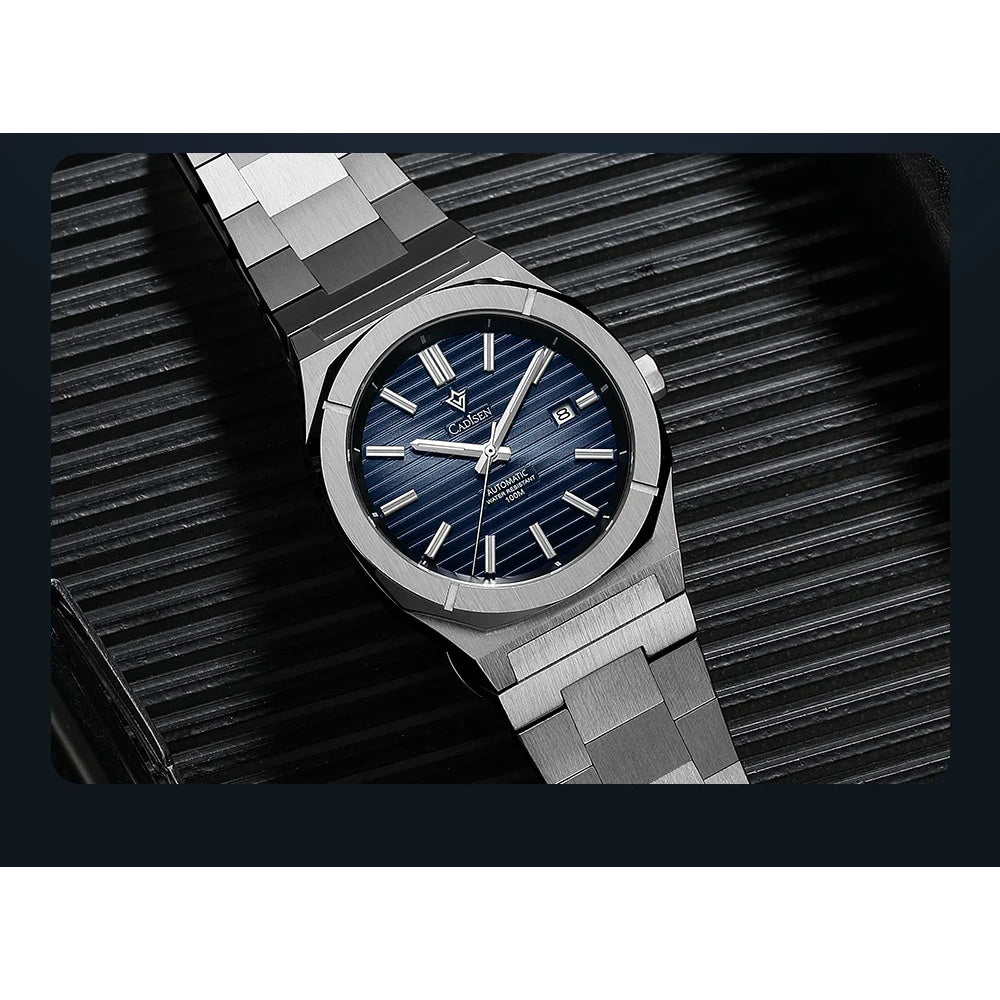 CADISEN Diver Watch Luxury Sapphire MIYOTA 8215 German Designer Men Automatic Mechanical Watches Waterproof Luminous Wristwatch