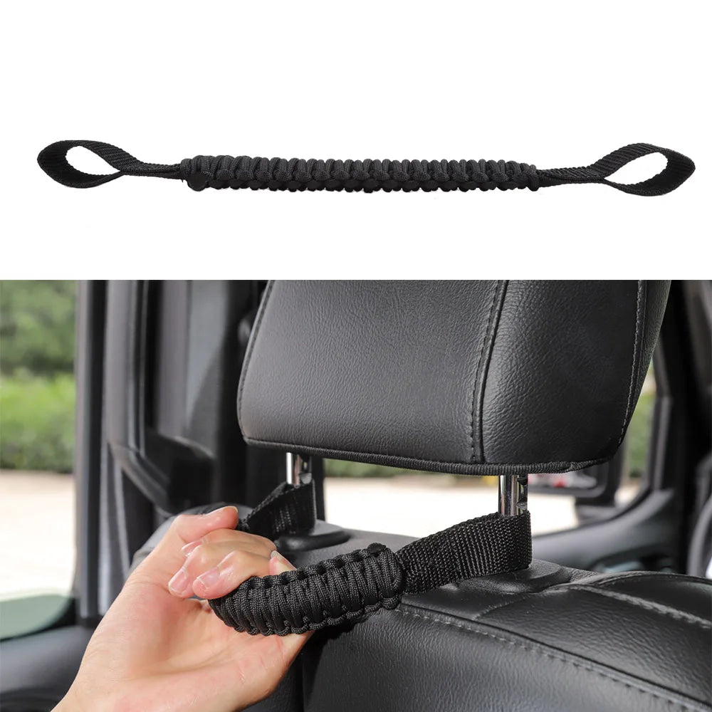 Headrest Grab Heavy Duty Hand Made Seat Mount Grab Handle For Wrangler Tj Jk Jl Land Cruiser Fj Suzuk ATV/UTV Car Accessories