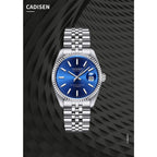 CADISEN Men Mechanical Watch Top Brand Luxury Japan MIYOTA 8215 Automatic Watch Business Stainless Steel Waterproof Watch Men