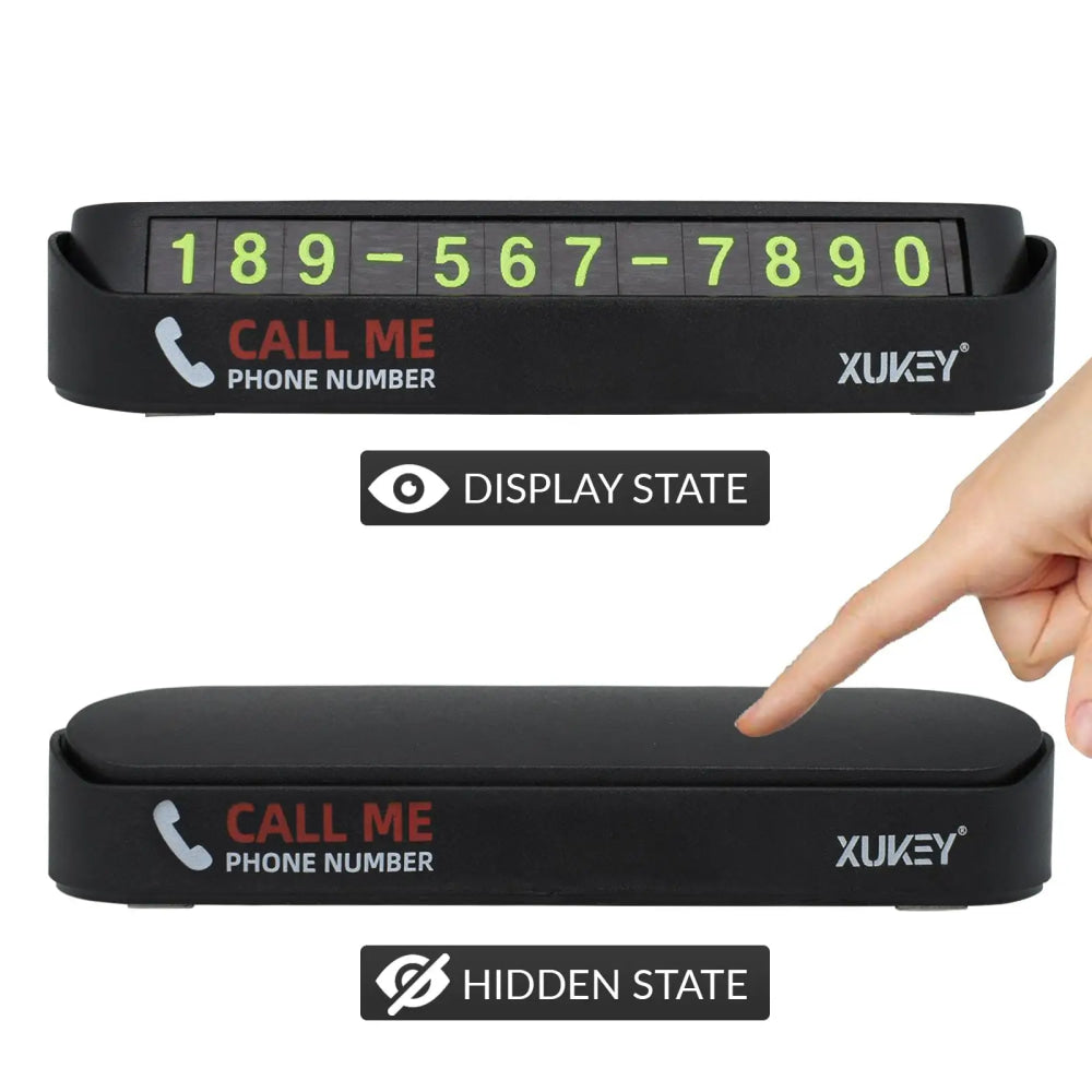 Car Styling Temporary Parking Card Phone Number Card Plate Telephone Number Car Park Stop Sticker Display Automobile Accessories