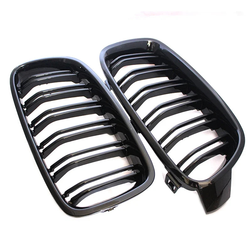 Car Front Bumper Racing Grille Grill For BMW 3 Series F30 F31 F35 F80 2012 2013 2014 2015-2018 1 Pair Gloss Black Kidney Grills