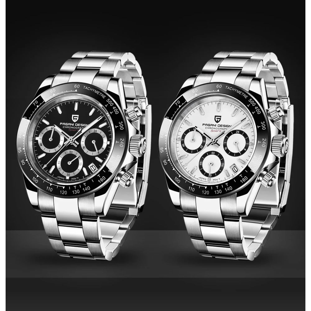 New PAGANI DESIGN PD1644 Luxury Men's Quartz Watch Automatic date Wristwatches Sport 100m Waterproof Chronograph Men Gift