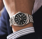 CADISEN Men Mechanical Watch Top Brand Luxury Japan MIYOTA 8215 Automatic Watch Business Stainless Steel Waterproof Watch Men