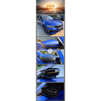 1Pair For BMW 3 Series G20 330i 2019 2020 Rear View Side Mirror Cover Case Trim ABS Carbon Fiber Style Car Rearview Mirror Cover