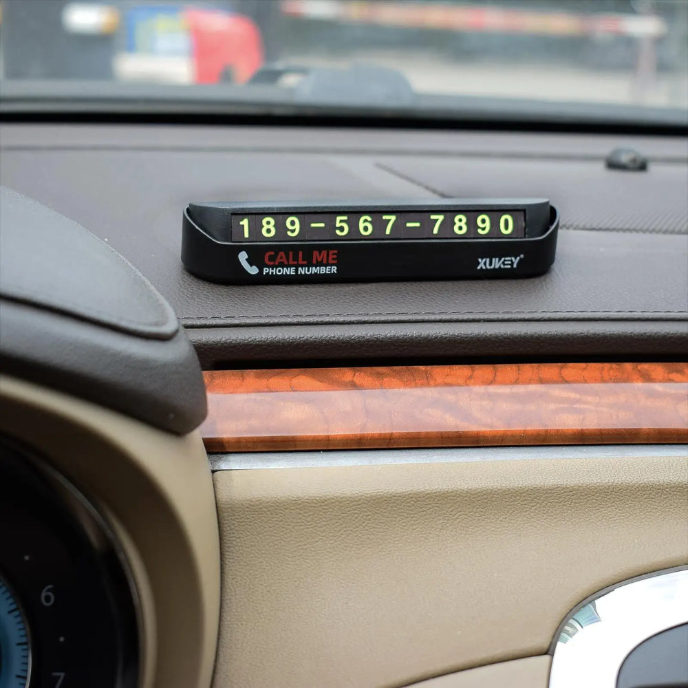 Car Styling Temporary Parking Card Phone Number Card Plate Telephone Number Car Park Stop Sticker Display Automobile Accessories