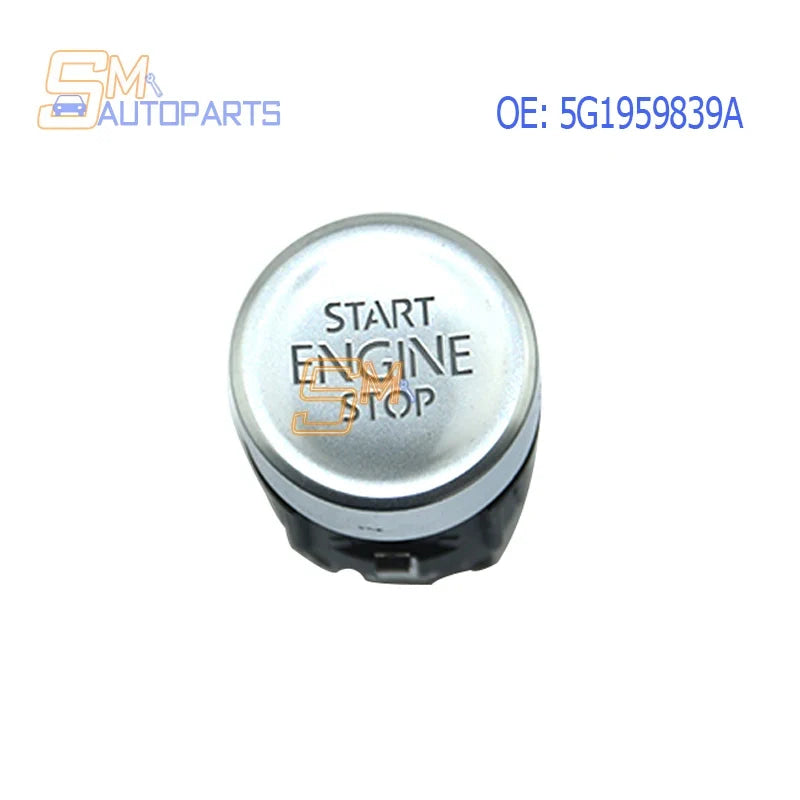 5G1959839A Keyless Start Switch Button Engine Start Stop Button Switch for VW T-Roc E-Golf Golf 2013-2021  5G1959839 5Q1959839