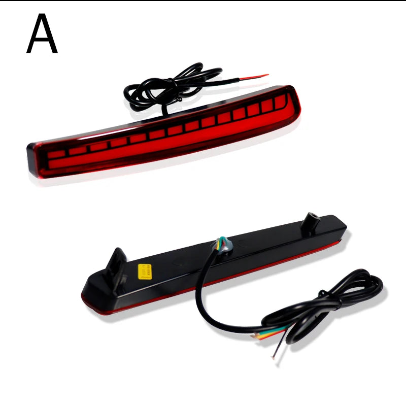 For Toyota Corolla Altis L LE XLE 2020 2021 Car Rear Bumper Reflector Red Smoked Sequential Turn Signal Light Brake Fog Lamp 12V