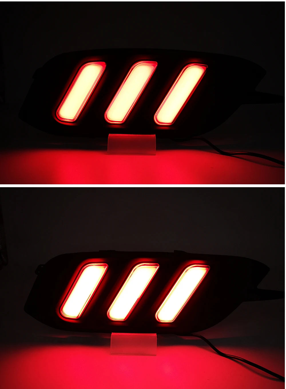 2Pcs For Honda Civic 2016 2017 2018 LED DRL Rear Bumper tail light fog lamp Brake Lights Signal lamp DRL reflector Lamp