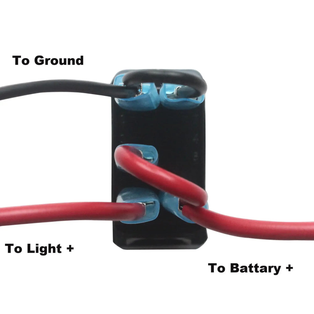 Waterproof 5 Pins SPST On/Off Rocker Switch Blue & Red Led 20A/12V 10A/24V Toggle Switch GPS for Cars,Trucks, RVs, Boats