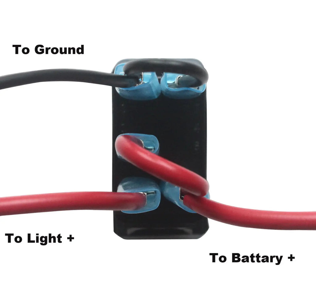 Waterproof 5 Pins SPST On/Off Rocker Switch Blue & Red Led 20A/12V 10A/24V Toggle Switch GPS for Cars,Trucks, RVs, Boats