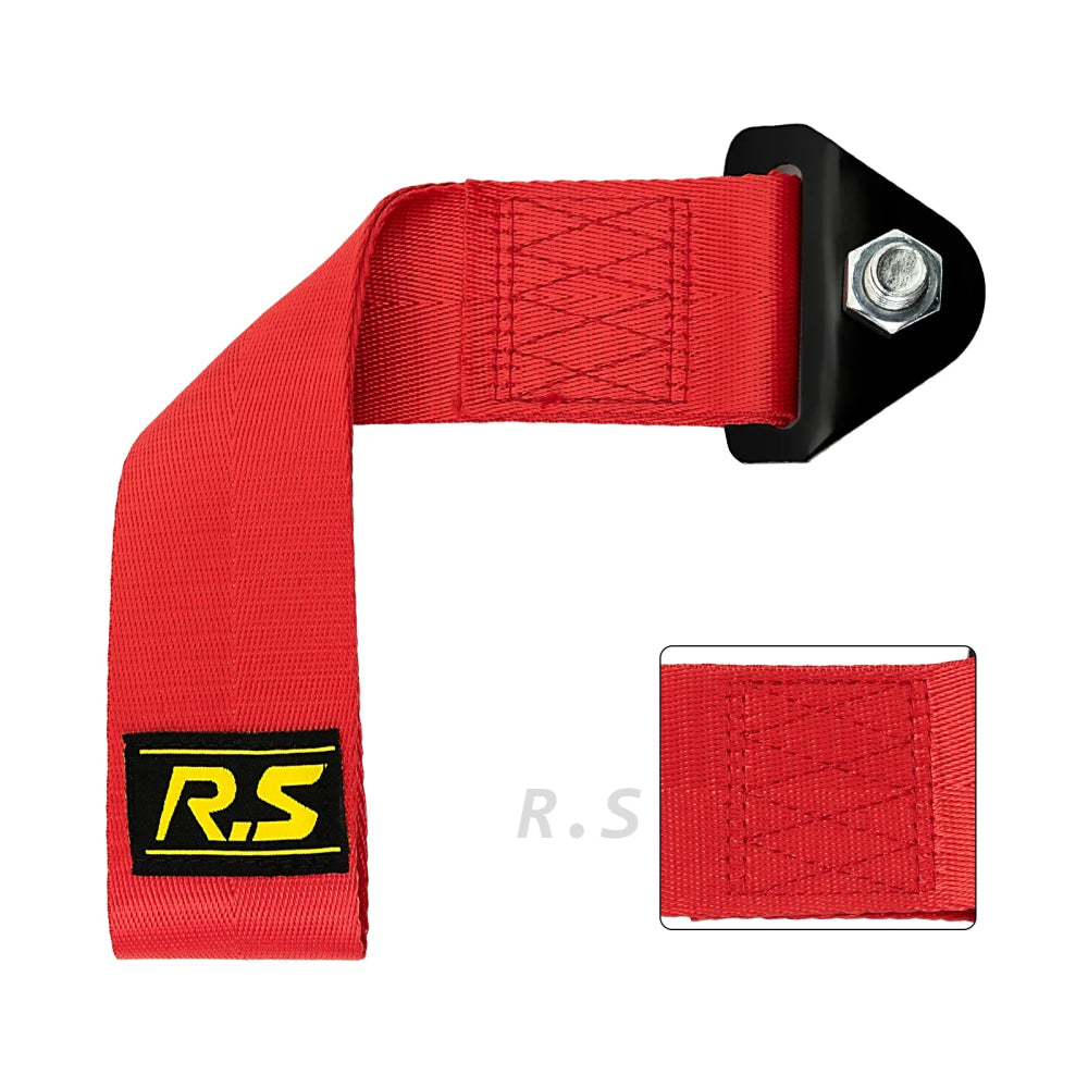 Towing Rope Racing Car Universal Tow Eye Strap Tow Bumper Hook Bar Trailer High Strength Nylon Tow Strap with Screws and Nuts