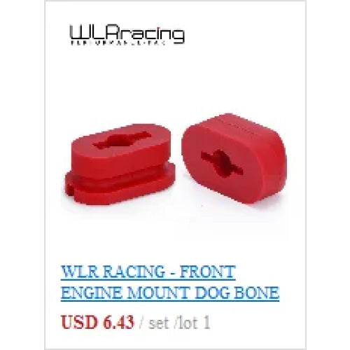 WLR RACING - For Honda Civic EG EK Jdm Engine Billet Motor Torque Mount Kit B16 B18 B20 D16 D15 WLR-MTM01