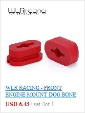 WLR RACING - For Honda Civic EG EK Jdm Engine Billet Motor Torque Mount Kit B16 B18 B20 D16 D15 WLR-MTM01