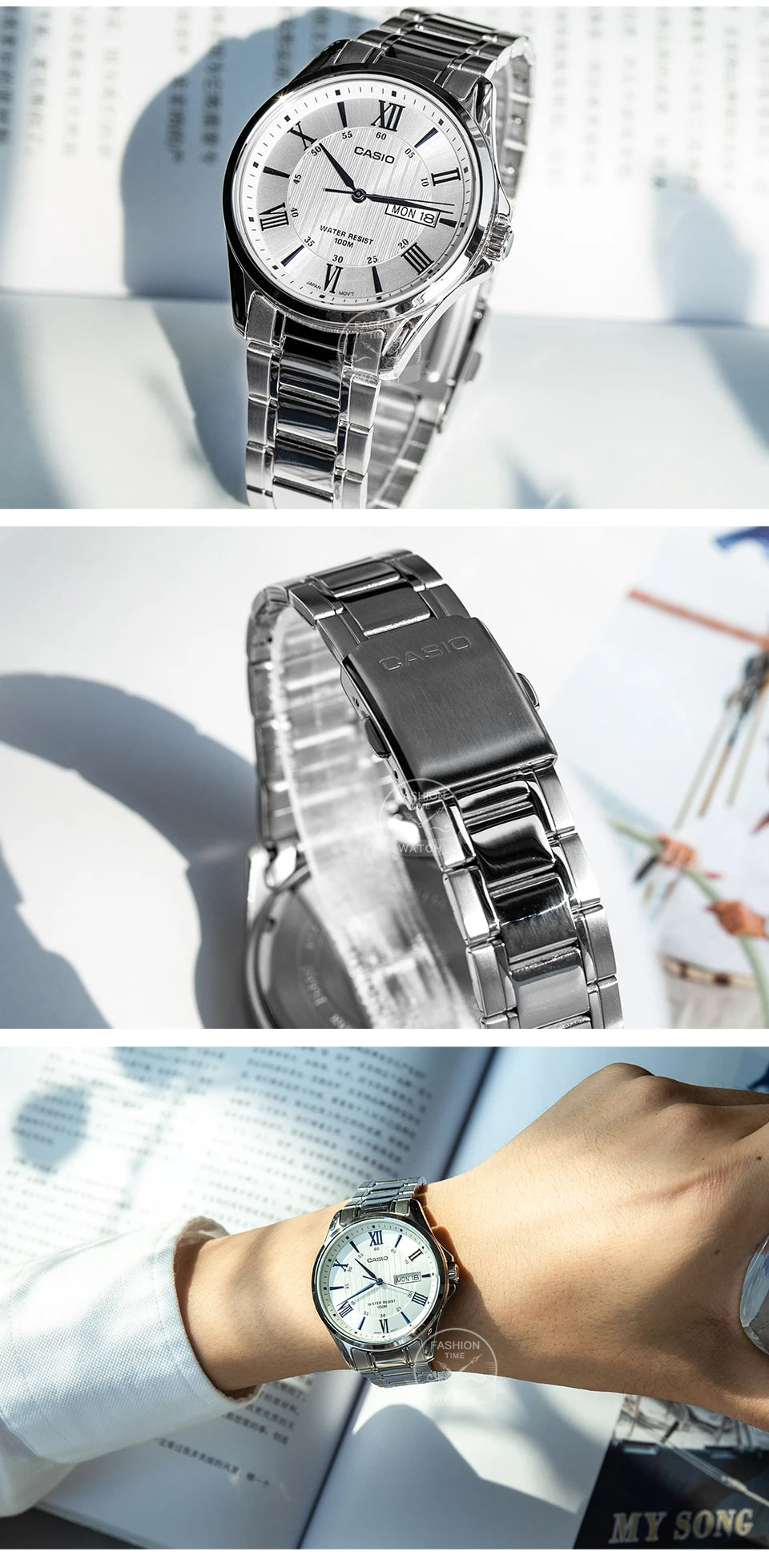 Casio watch men top brand luxury quartz watch100m Waterproof men watch Sport military Wrist Watch relogio masculino MTP-1384D-7A