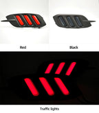 2Pcs For Honda Civic 2016 2017 2018 LED DRL Rear Bumper tail light fog lamp Brake Lights Signal lamp DRL reflector Lamp