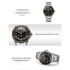 PAGANI DESIGN Men's Watches 2026 Luxury Mechanical Wristwatches Automatic Watch For Men AR Sapphire Ceramic Bezel Luminous Clock