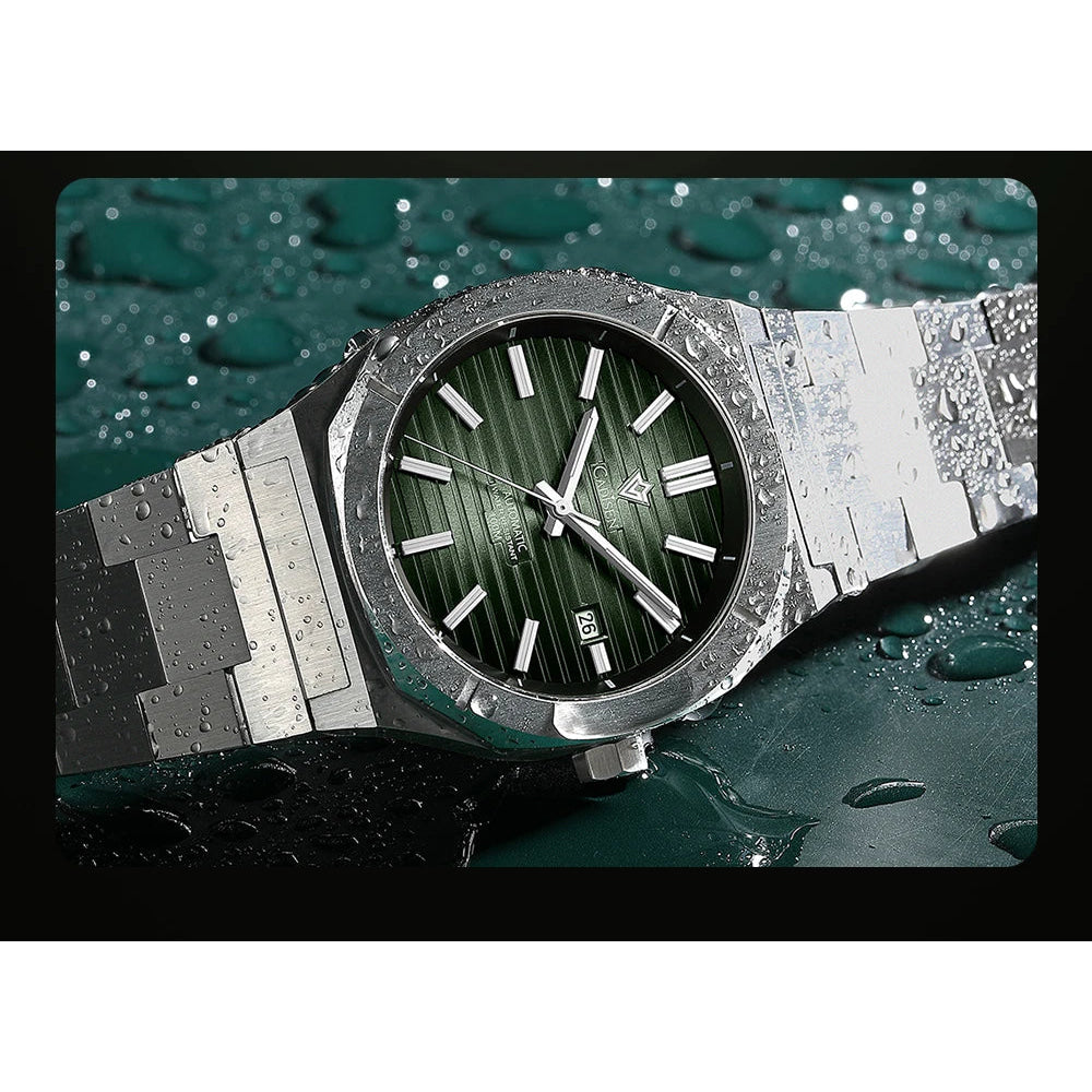 CADISEN Diver Watch Luxury Sapphire MIYOTA 8215 German Designer Men Automatic Mechanical Watches Waterproof Luminous Wristwatch
