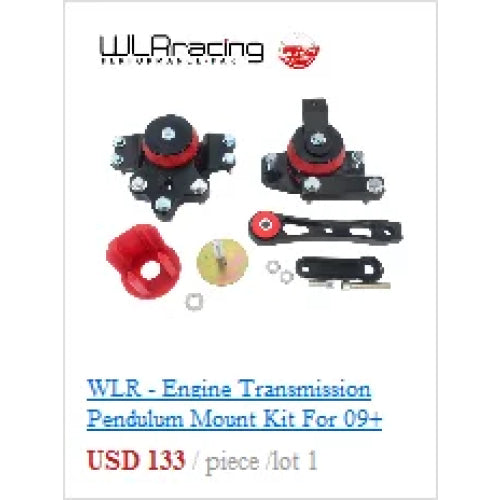 WLR RACING - For Honda Civic EG EK Jdm Engine Billet Motor Torque Mount Kit B16 B18 B20 D16 D15 WLR-MTM01