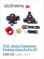 WLR RACING - For Honda Civic EG EK Jdm Engine Billet Motor Torque Mount Kit B16 B18 B20 D16 D15 WLR-MTM01