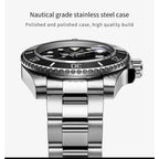 ADDIESDIVE Men's Classic Watch with Ceramic Bezel 200m Water Resistant Casual Quartz Watch BGW9 Blue Luminous Gift Watch MY-H3-2