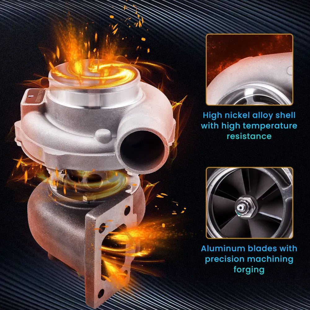 GT30 GT3037 GT3076 T3 Flange 2.5L-3.0L 0.82 Water Turbocharger 4/6 cyl 500+HP