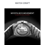 CADISEN Diver Watch Luxury Sapphire MIYOTA 8215 German Designer Men Automatic Mechanical Watches Waterproof Luminous Wristwatch