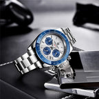 New PAGANI DESIGN PD1644 Luxury Men's Quartz Watch Automatic date Wristwatches Sport 100m Waterproof Chronograph Men Gift