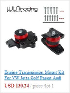 WLR RACING - For Honda Civic EG EK Jdm Engine Billet Motor Torque Mount Kit B16 B18 B20 D16 D15 WLR-MTM01