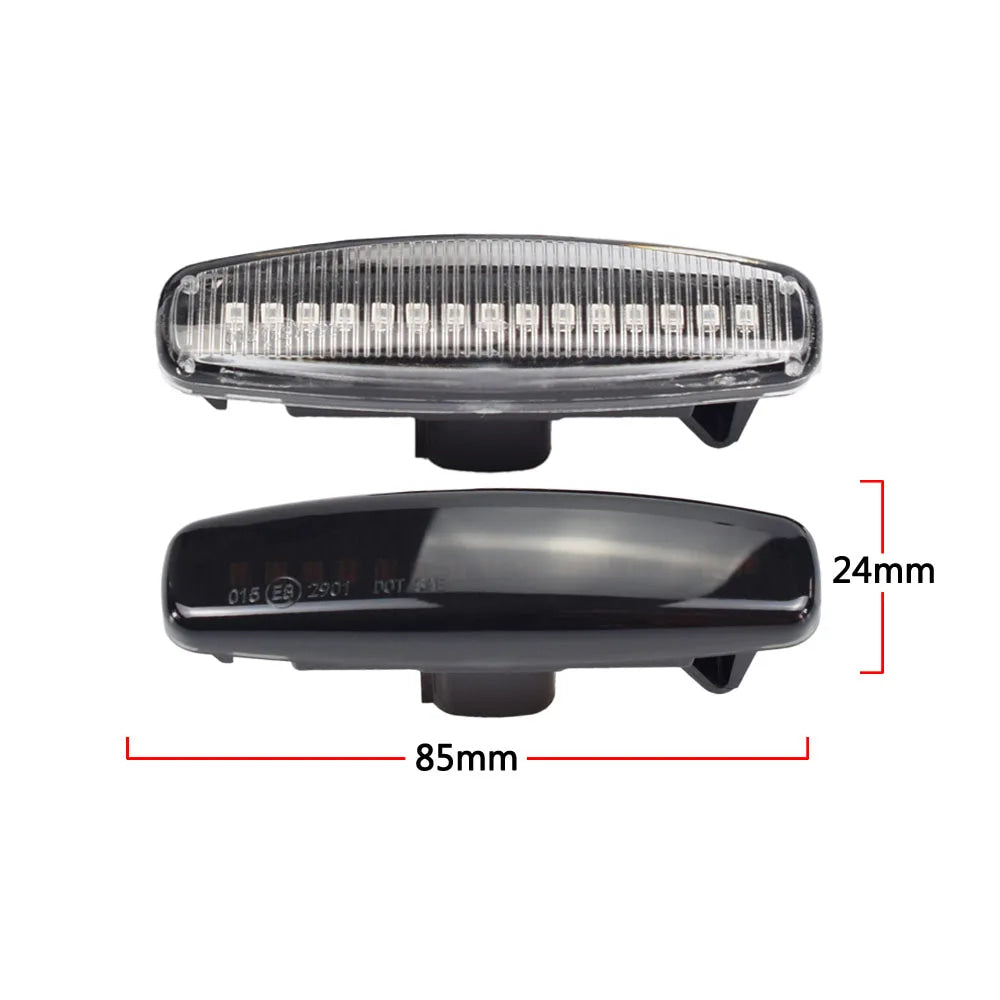 2pcs Dynamic LED Car Side Marker Lights Repeater Signal Lights For Infiniti EX35 EX37 FX30d FX35 FX37 FX50 G25 G35 G37 JX35 M25