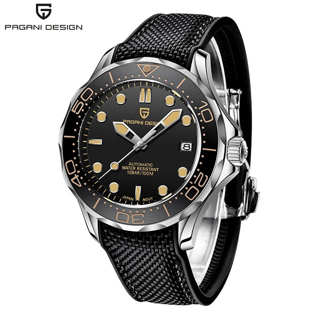 PAGANI DESIGN Men's Watches 2026 Luxury Mechanical Wristwatches Automatic Watch For Men AR Sapphire Ceramic Bezel Luminous Clock