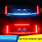 Car Rear Trunk Tail Light 120/150cm Colorful Dynamic Reverse Warning LED Strip 12v Auto Additional Brake Follow Turn Signal Lamp