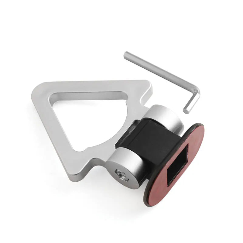2 designs Car Styling Trailer Hooks Sticker Decoration Car Auto Rear Front Trailer Simulation Racing Ring Vehicle Towing Hook