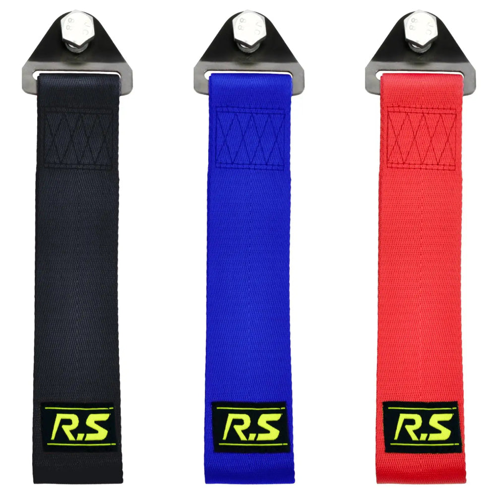 Towing Rope Racing Car Universal Tow Eye Strap Tow Bumper Hook Bar Trailer High Strength Nylon Tow Strap with Screws and Nuts