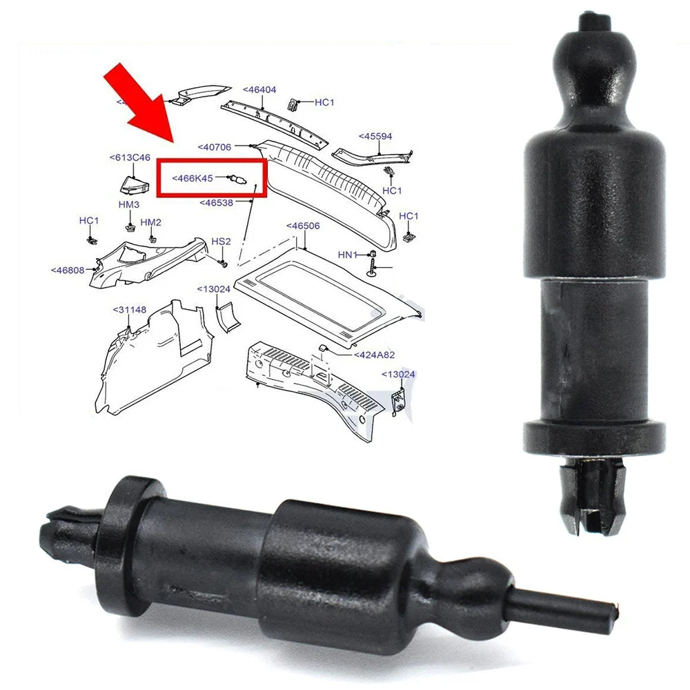 2pc Parcel Shelf Clips For Ford Focus 2 2.5 MK2 Hatch 04-11 C-Max MK1 03-10 Boot Strap String Lift Hanger 4M51A466K45AC