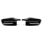1Pair For BMW 3 Series G20 330i 2019 2020 Rear View Side Mirror Cover Case Trim ABS Carbon Fiber Style Car Rearview Mirror Cover