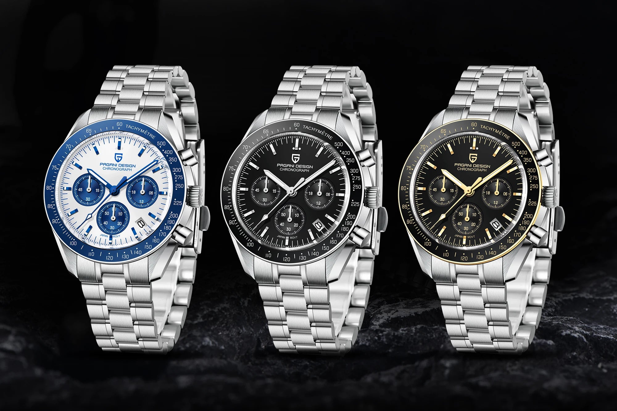 2025 New PAGANI DESIGN AK Project Mars Men's Watches Luxury Quartz Watch Men AR Sapphire Speed Sport Chronograph Automatic Date