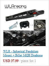 WLR RACING - For Honda Civic EG EK Jdm Engine Billet Motor Torque Mount Kit B16 B18 B20 D16 D15 WLR-MTM01