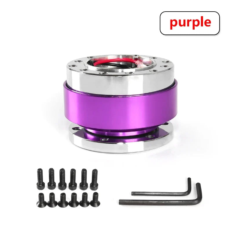 Universal Steering Wheel Snap Off Quick Release Hub Adapter Boss kit 8 colors available