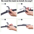 Erick's Wiper Front & Rear Wiper Blades Set Kit For Chevrolet Spark M300 2009 - 2015 Windshield Windscreen Window 21"+16"+12"