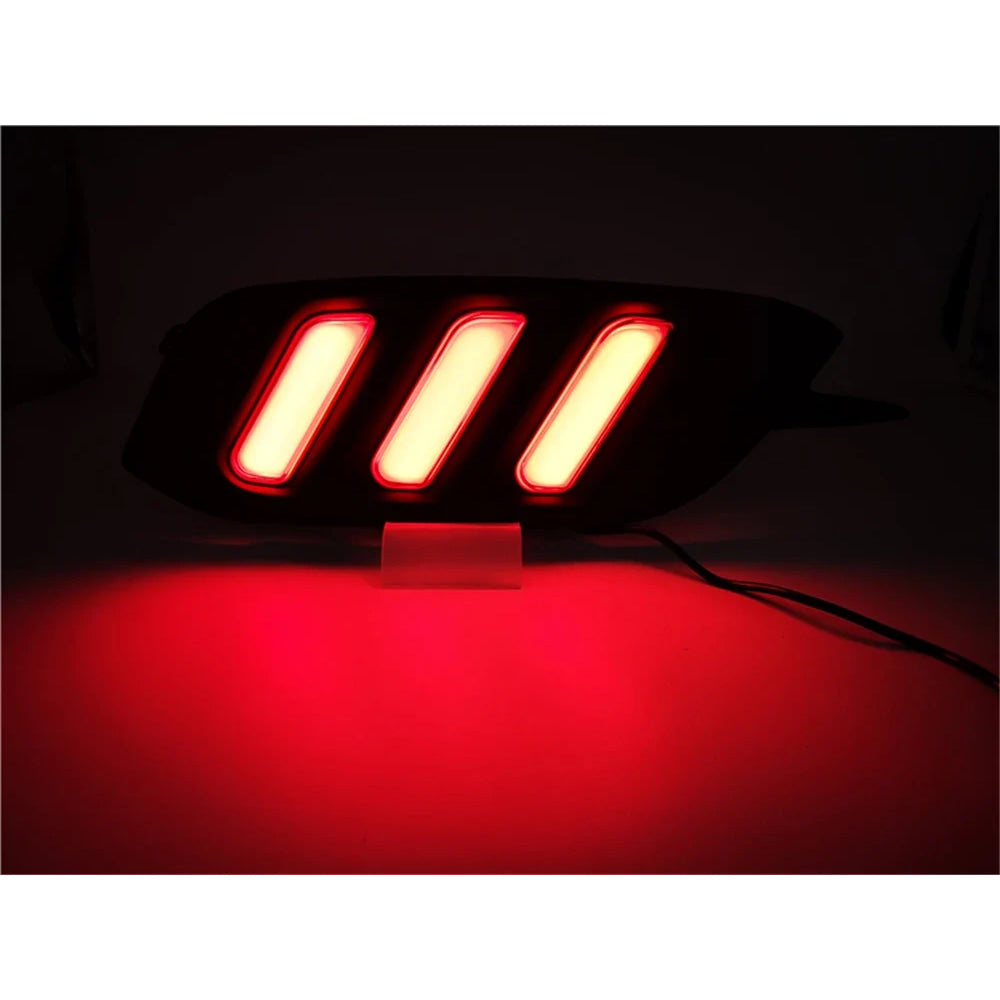 2Pcs For Honda Civic 2016 2017 2018 LED DRL Rear Bumper tail light fog lamp Brake Lights Signal lamp DRL reflector Lamp