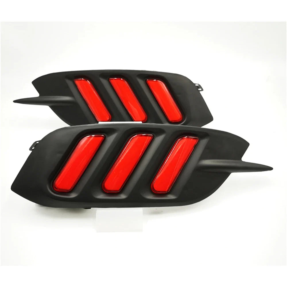 2Pcs For Honda Civic 2016 2017 2018 LED DRL Rear Bumper tail light fog lamp Brake Lights Signal lamp DRL reflector Lamp
